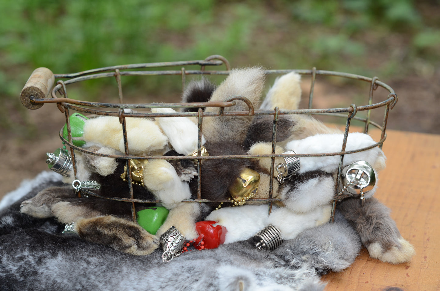 Rabbit's Feet Keychain
