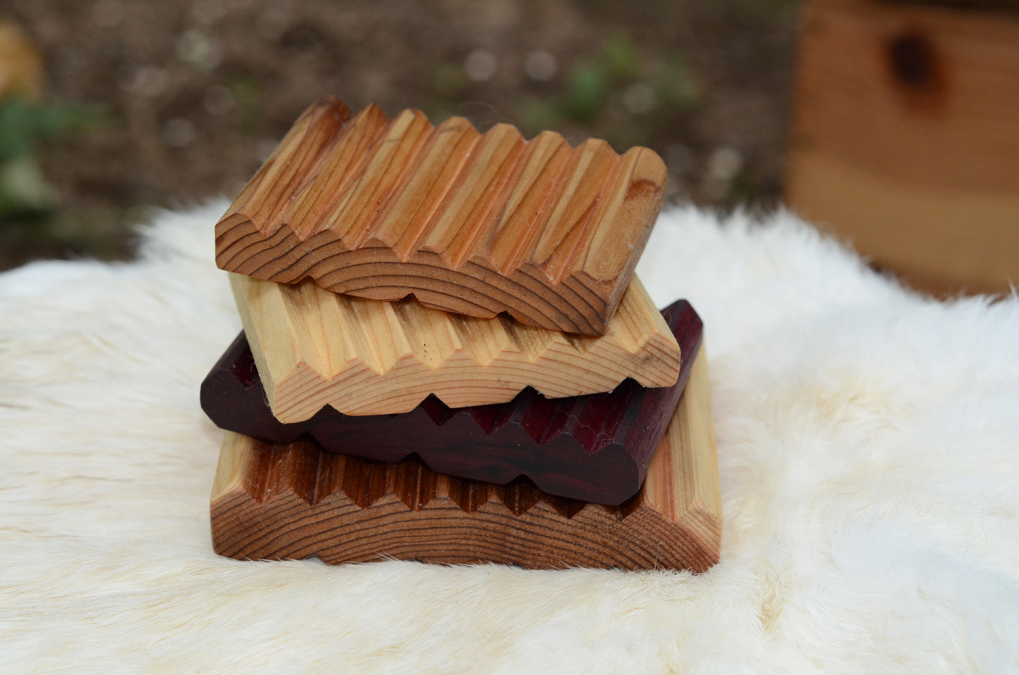 Soap Saver Purple Heart Wood