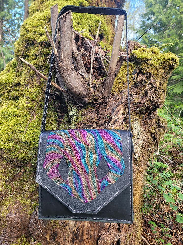 Rainbow Stingray Leather Purse