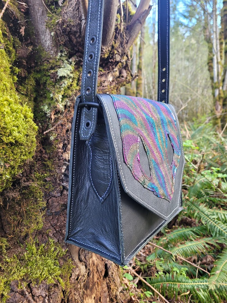 Rainbow Stingray Leather Purse