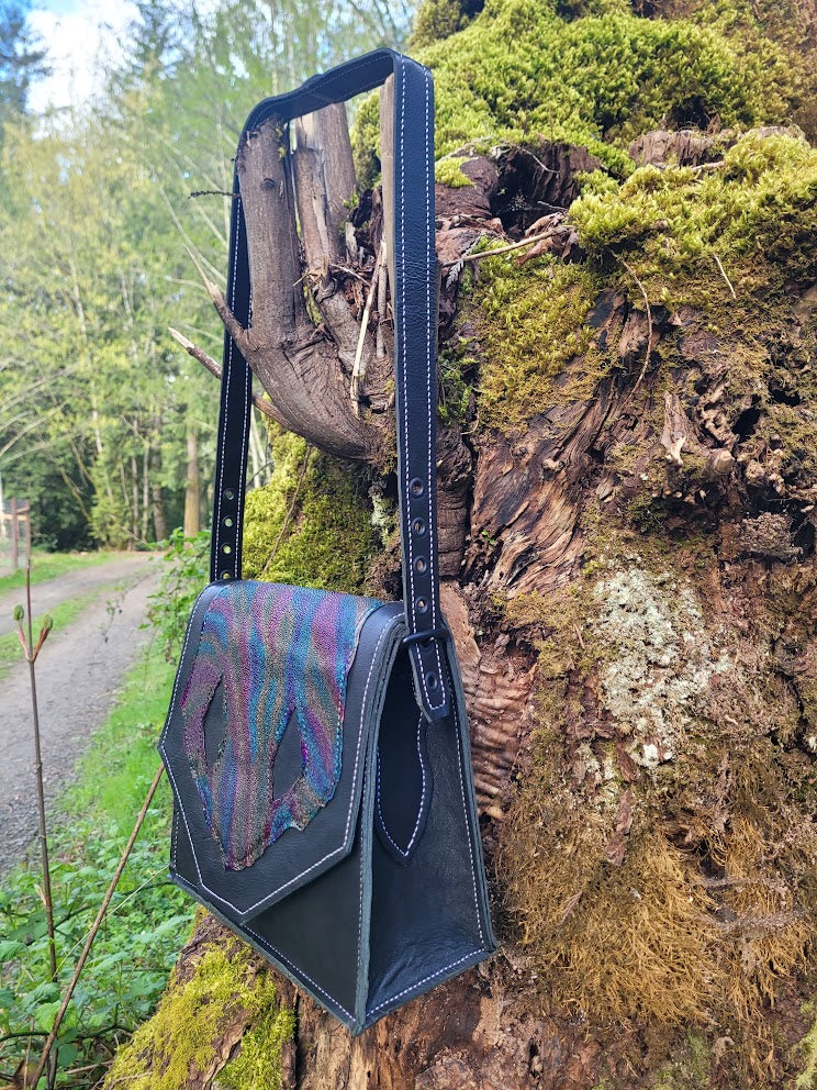 Rainbow Stingray Leather Purse
