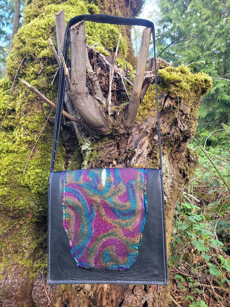 Rainbow Stingray Leather Purse