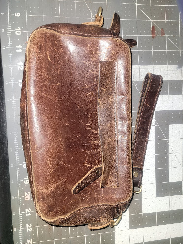 Repaired Leather Purse