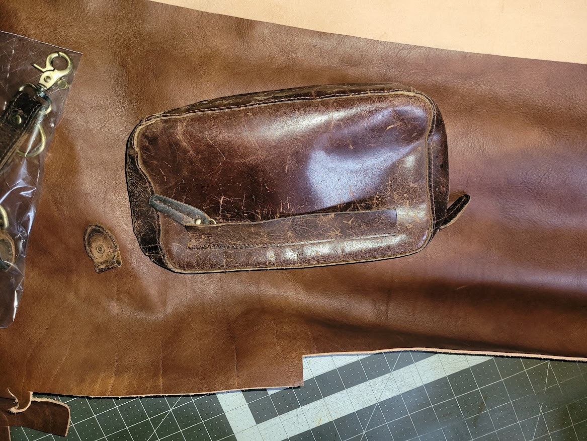 Repaired Leather Purse