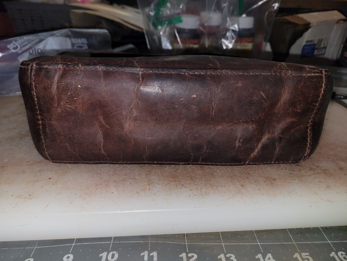 Repaired Leather Purse