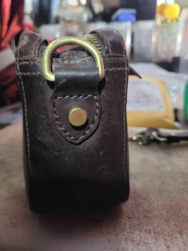 Repaired Leather Purse